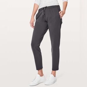 Lululemon Athletica Charcoal Grey On the Fly Joggers Pants